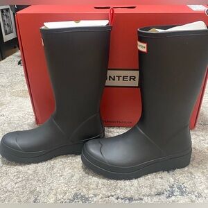 Hunter Women's Original Play Rain Boot, MatteBlack, 9 US Code: WFT2007RMA